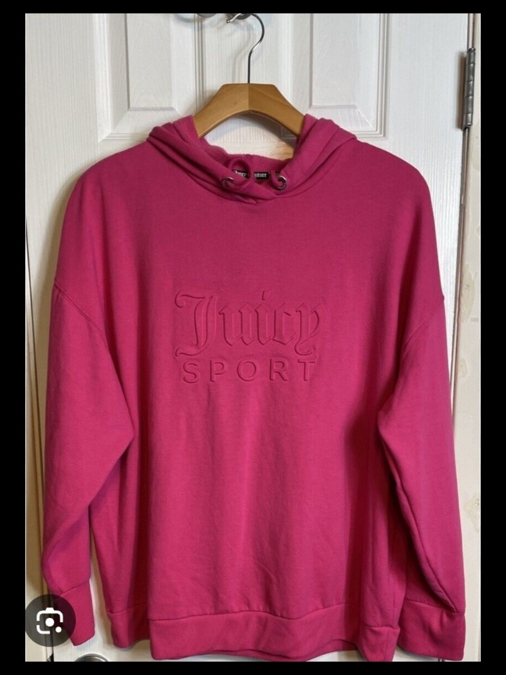 Juicy Sport Hot Pink Embossed Hoodie